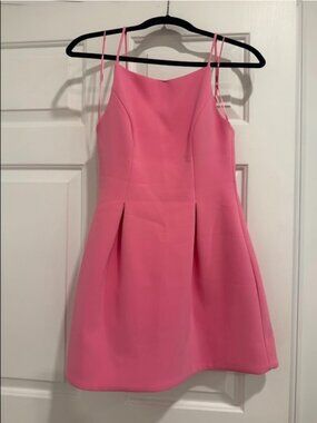 Zara Pink High Neck Mini Dress